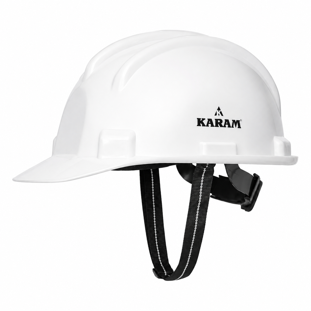 Polypropylene Industrial Safety Helmet | Triple Corrugation Construction Helmet | Manual Adjustment PPE Helmet