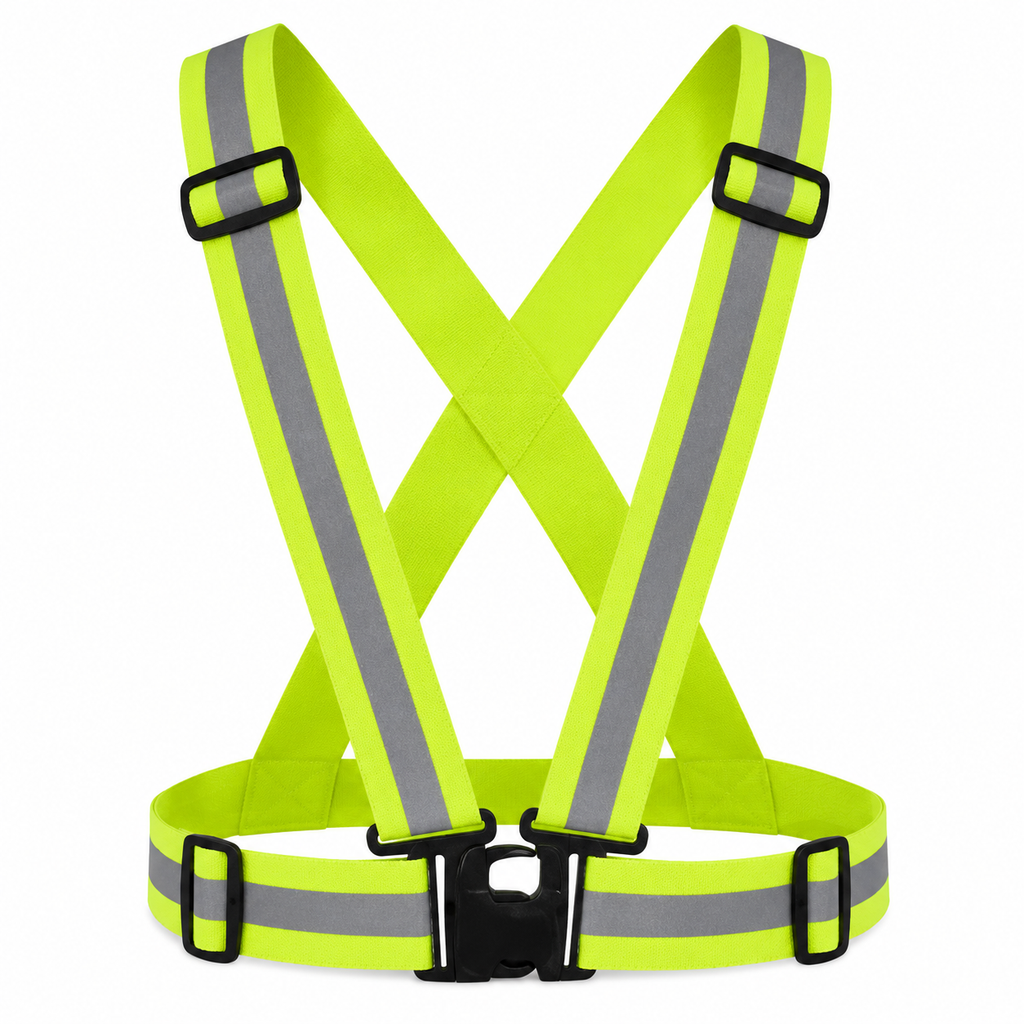 Reflective Safety Cross Belt – Adjustable High Visibility Safety Belt