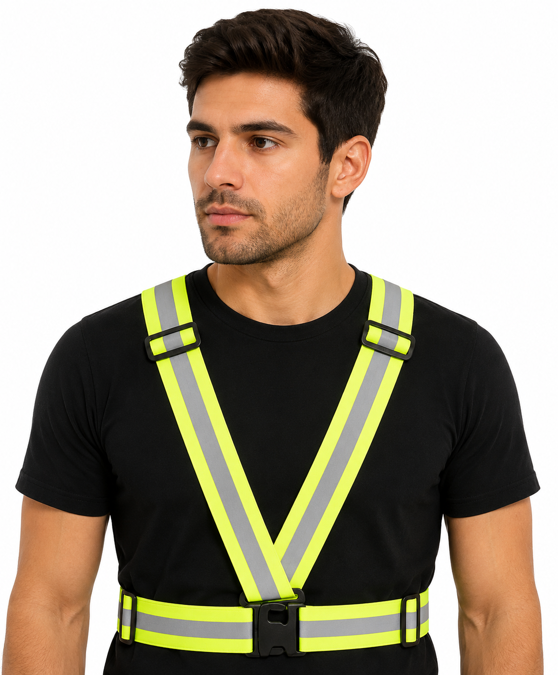 Reflective Safety Cross Belt – Adjustable High Visibility Safety Belt