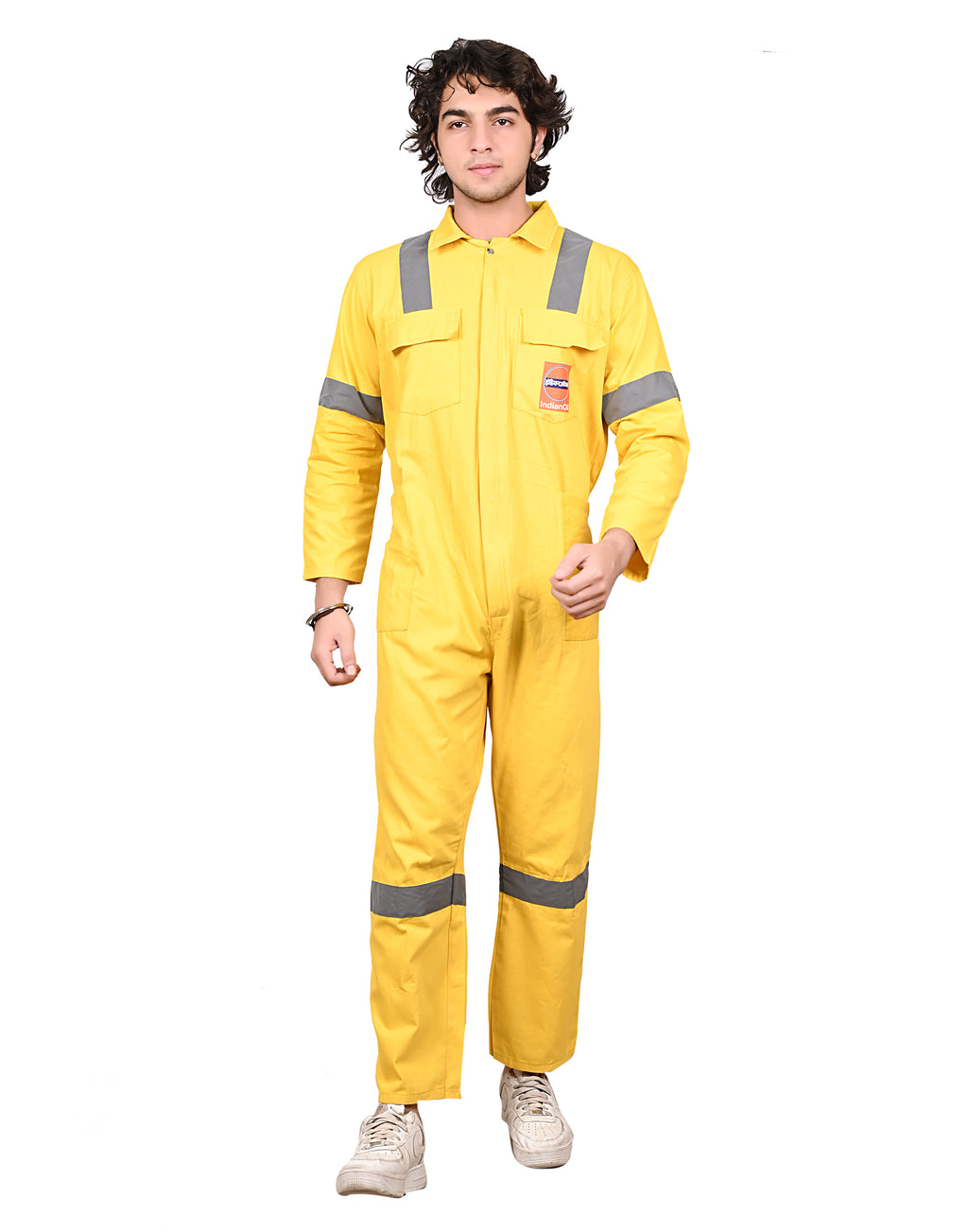 Vajraastra Cotton Coverall – High Visibility Industrial Workwear (200 GSM)