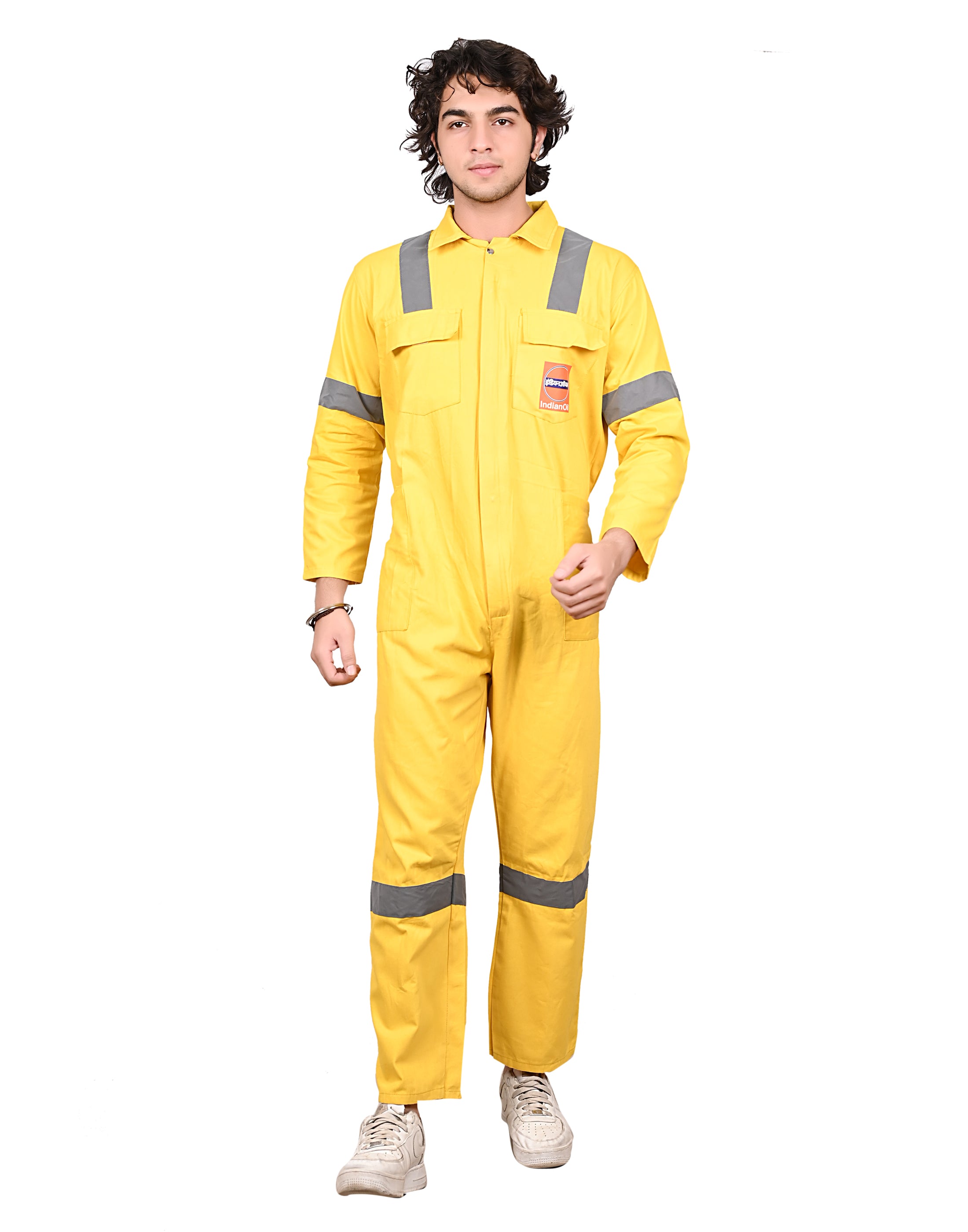 Vajraastra Cotton Coverall – High Visibility Industrial Workwear (200 GSM)