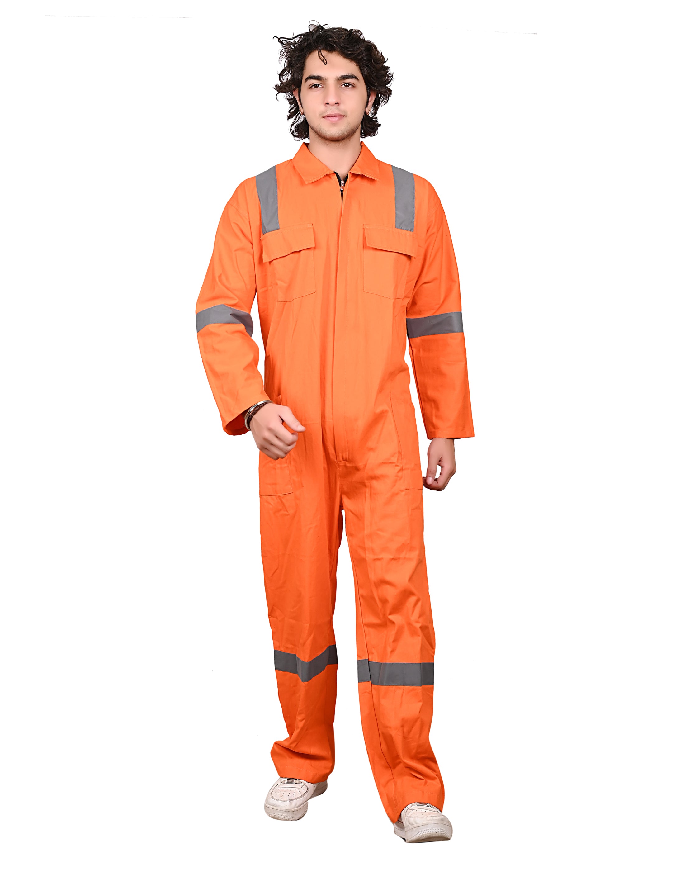 Vajraastra Cotton Coverall – High Visibility Industrial Workwear (200 GSM)
