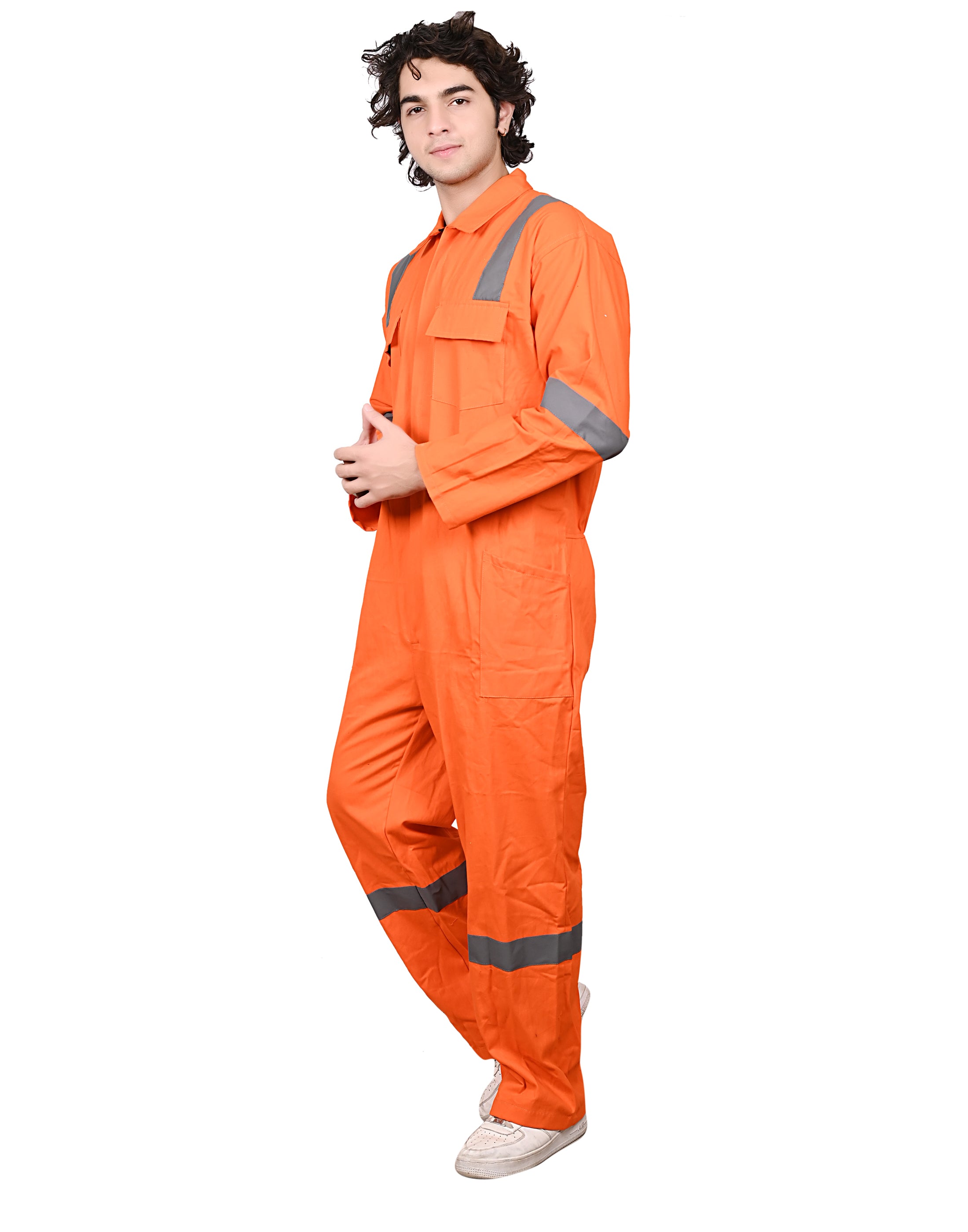 Vajraastra Cotton Coverall – High Visibility Industrial Workwear (200 GSM)