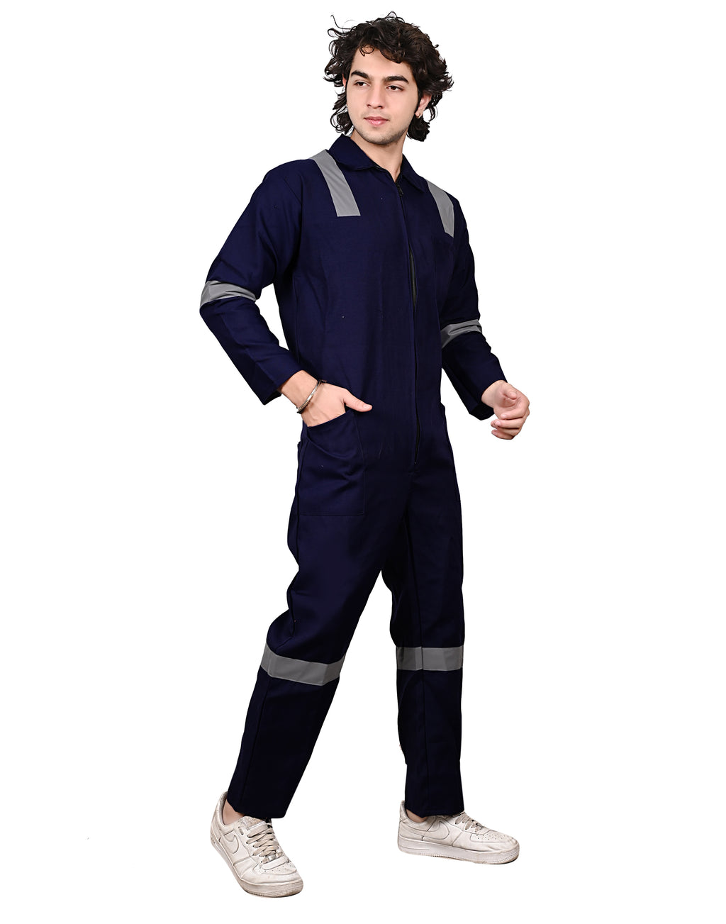 Vajraastra Cotton Coverall – High Visibility Industrial Workwear (200 GSM)