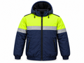 Hi-Vis Reflective Winter Safety Jacket with Hood