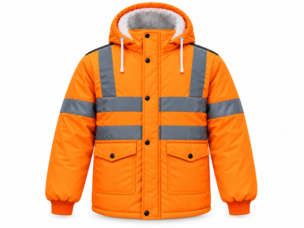 Hi-Vis Reflective Winter Jacket – 3-Layer Safety Jacket