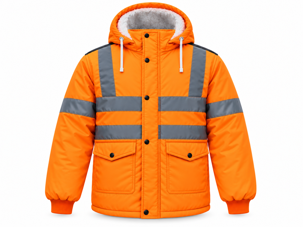 Hi-Vis Reflective Winter Jacket – 3-Layer Safety Jacket