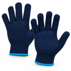  Blue Cotton Hand Gloves, 35 GSM Cotton Gloves, Cotton Knitted Safety Gloves, Industrial Work Gloves, Blue Knitted Gloves, Cotton Handling Gloves, Factory Safety Gloves, Warehouse Hand Gloves, General Purpose Work Gloves, Cotton Gloves Supplier in India.