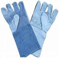 Vajraastra Heavy Duty Denim Safety Gloves (11 Inch) – Industrial Work Gloves